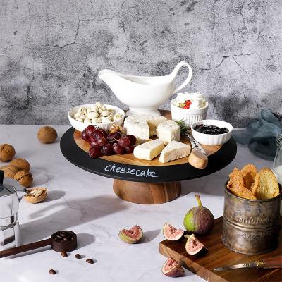 China Woodsun Sustainable Custom Wooden Party Cake Plates Cakestand for sale