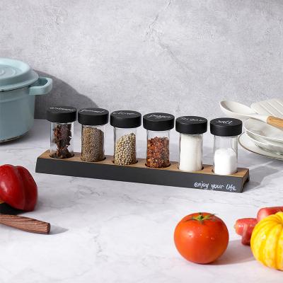 China Woodsun Sustainable Wooden Salt Pepper Seasoning Jar Spice Jar Condiment Set for sale