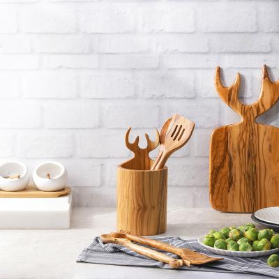 China Customization Viable Wooden Kitchen Utensil Rack for sale