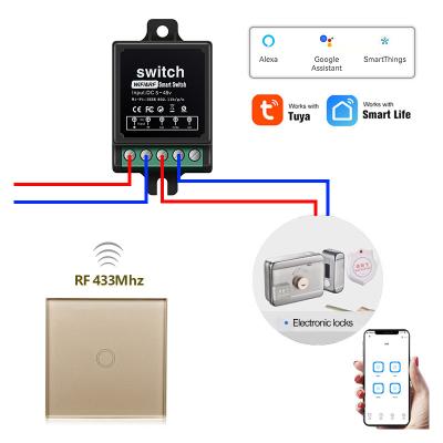 China Products and devices remote control home appliances rf switch 12v Wifi rf instruments automation kits and rf systems tuya wireless remote control wifi smart switch for sale