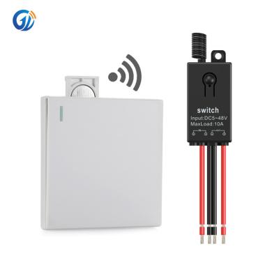 China 3 Working Modes China Switch Manufacturers With Mini 10A DC 5V 6V 9v 12v 24v 36v 48v Remote Control Wall Switch Panel Smart Home Switch For Lamp for sale