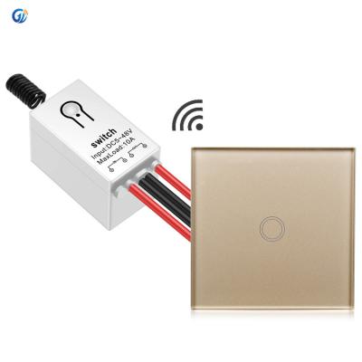 China 3 Modes Tempered Glass Mini 433mhz 10A Touch Working Electric Wireless Remote Control Switch Panel AC 220v Smart Wall Lamp Switch for sale