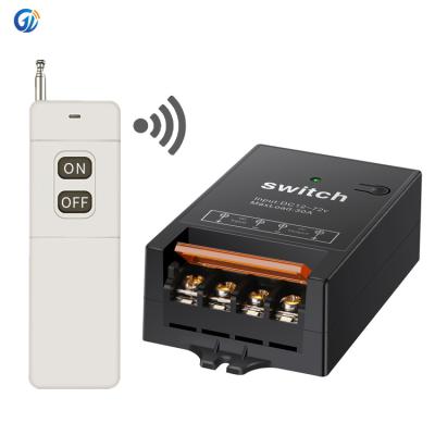 China 3 Working Modes Switch Manufacturers Custom Transmitter 40A 433MHz RF Remote Controls With DC 12V 72v 1CH Relay Receiver Module Wireless Switch for sale