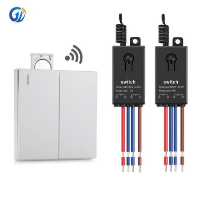 China 3 Modes High Quality India 2 Way Mini AC 110v 220v 250v Working Smart Wall Switch And 433 RF Wireless Remote Control Switch With Home Fan for sale