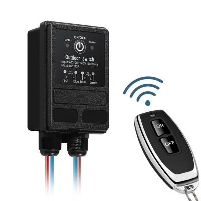 China AC 220v RF Water Proof Wireless Lamp Switch Outdoor Digital Wireless Remote Control Kit, Electric Generator Circuit Breakers For Light Motor for sale