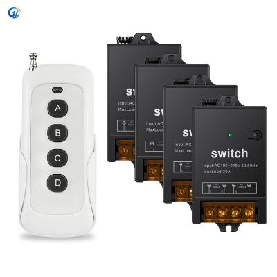 China AC 220V Easy Installation Radio 4 Channels Remote Control Switch Digital Remote Control Switch For Lamp And Light for sale