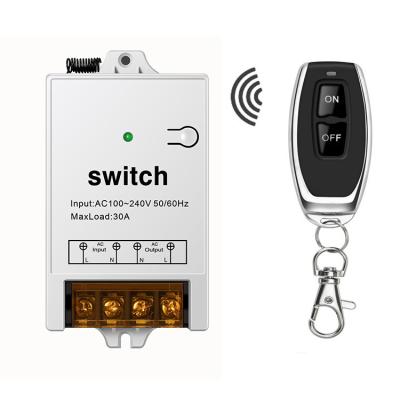 China Easy Installation Smart Home Lamp Switch 220v 110v With Smart Remote RF Switch Receiver Wireless Control Remote Switch For Water Pump for sale