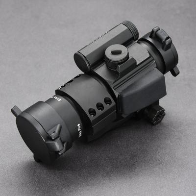 China Aircraft Rate T-6061 1x Dot Sight Rifle Scope Aluminum Tactical Reflex Picatinny Weaver Rail Red Mount For Shooting Hunting for sale