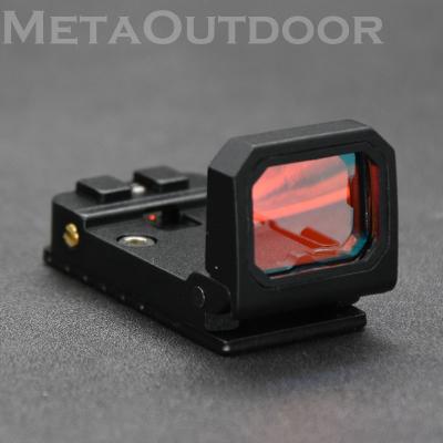 China 6061-T6 Aluminum Alloy Folding Flip Holographic Reflex Mini 1913 Base Mount Base Red Black 1x Dot Pistol Rifle Sight Scope Picatinny for sale