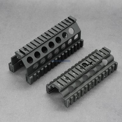 China Aluminum Alloy MK46 M249 Lower Top Mount Handguard RAS Quad Picatinny Rail Cover for sale