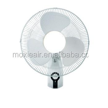 China Hotel Plastic Blade 3 Gear Wall Mounted 16 Inch Selected Oscillating Fan for sale