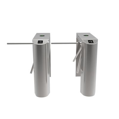 China 1.2mm Key Semi-automatic 3 Arm Drop Arm Turnstile Tripod Turnstile Rfid Access Control System for sale