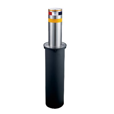 China Outdoor high quality anti-collision automatic hydraulic traffic bollards with led light strip and two reflective warning devices for sale