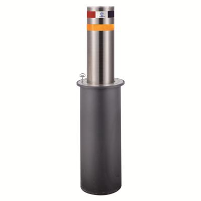 China good quality 304 stainless steel metal embedded bollards for hospital entrance traffic control 219mm for sale