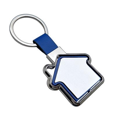 China Custom Wholesale Luxury Cute Blank Metal Logo Designer Key Chain House Sublimation Metal Key Chain for sale