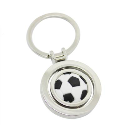 China Promotion Gift Wholesale Bluk Sublimation Logo Spinning Keyring Custom Key Chains Customized Metal Key Chain for sale