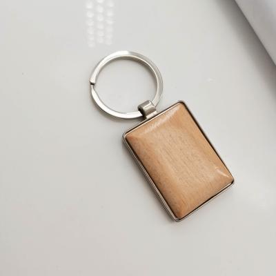 China Promotional Gifts Wholesale High Quality Wooden Key Chain Customize Design Promotional Gift Wooden Key Chain for sale