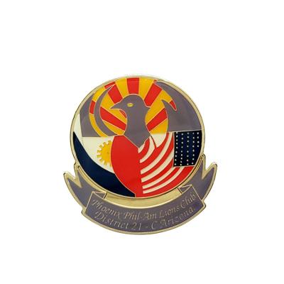 China Bulk Custom Alloy Logo China White 3D 2D Metal Enamel Soft Hard Challenge Souvenir Coin for sale