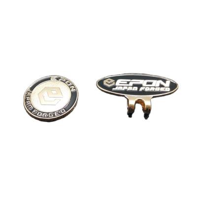 China High quality empty custom brand logo brand name empty golf ball marker hat clip OEM luxury coated volume for sale