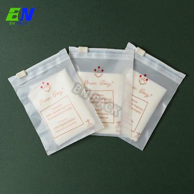 China 100% Eco-Friendly Custom Printing Cotton Pads Resealable Ziplock Slider Zipper Clear Zipper Pouches Eco-Friendly for sale