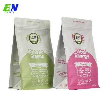 China 100% Eco-friendly Custom Printing Resealable Moisture Proof Flat Bottom Coffee Bean Packaging Bag With One Way Plastic Valves for sale