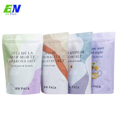 China Recyclable Digital Printing Resealable Tea Packaging Bag Mylar Zipper Stand Pouch for sale