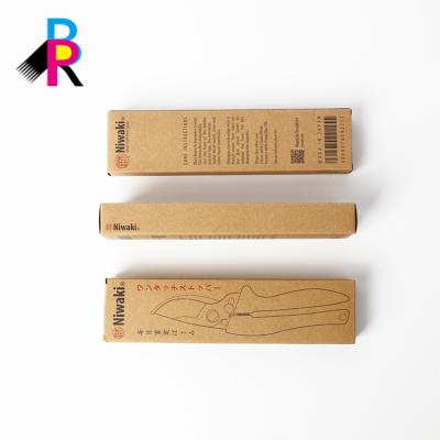 China paper & Brown Kraft Cardboard Design Paper Knife Packaging Box Custom Colorful Printing for sale