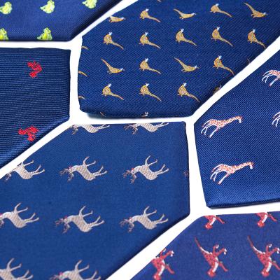 China Wholesale Novelty Lovely Polyester Shengzhou Animal And Fruit Cheap Tie For Men for sale