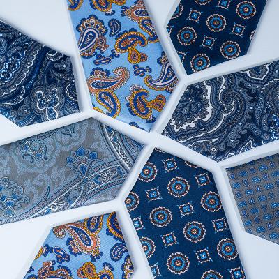 China 100% Best Selling Manufacturer SILK Tie Custom Printed Tie Paisley Printed Silk Ties for sale