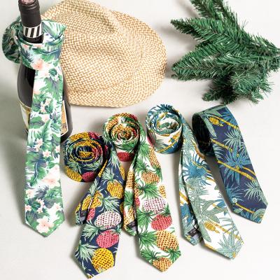 China Cotton Summer Recommended Designs Hawaii Style Ties Mens Ties for sale