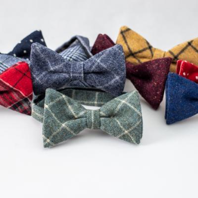 China Latest Design Pure Mens Wool Tuxedo Bow Ties For Men Handmade for sale