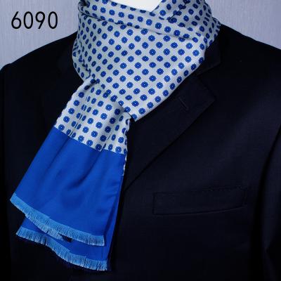 China Custom Wholesale Popular Luxury Long Paisley Scarf Silk Like Polyester Printed Scarves For Men for sale