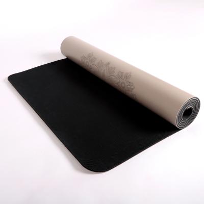 China Custom Rubber Yoga Mats For Yoga Pilate Gymnastics Yoga Exercises OEM Custom Printed Design PU for sale