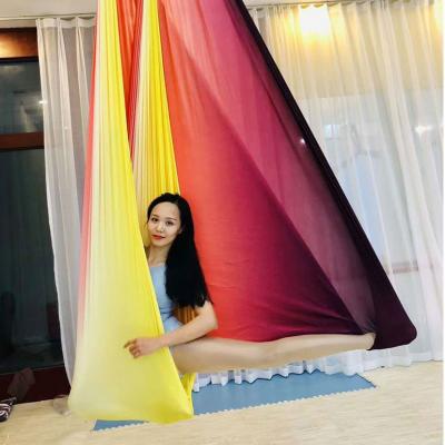 China Durable Hot Selling Yoga Swing Aerial Belt Hammock Design Good Quality Colors Flying Yoga for sale