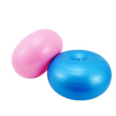 China Wholesale Custom PVC Anti Shatter Anti Shatter Apple Shape Donut Yoga Ball For Gym Workout Exercise for sale