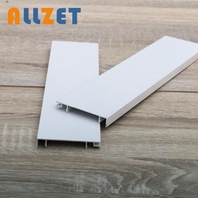 China Allzet Office Building Modern Floor Wall Decorative Aluminum Skirting Board Waterproof for sale