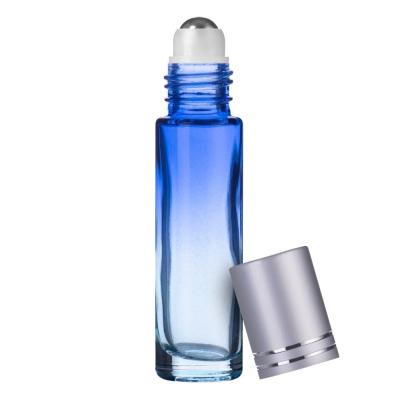 China 5ml 10ml Perfume Glass Cosmetic Empty Roll On Bottles With Metal Ball Essential Oil Roller Bottles for sale