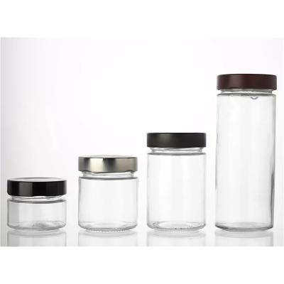 China Home Cheap Food Storage Price 106ml 212ml 314ml Glass Jar With Lid For Food Canning Jam for sale