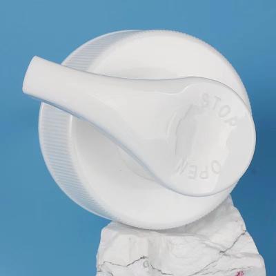 China Spill No 48/410 White Plastic Dispenser Pumps Liquid Soap Lotion Bottle Dispenser Pumps Head For Liquid Container With 48mm Opening for sale