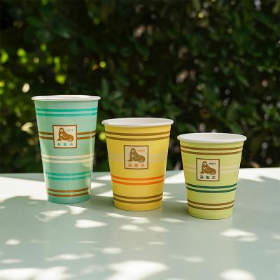 China Paper Cups Vasos Desechables De Papel China Best Film Biodegradable Single Wall Pla Coated Paper Cup for sale