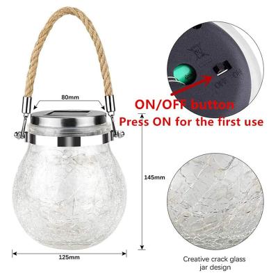 China Solar Garden Lantern Outdoor Hanging Mason Jar Light for sale