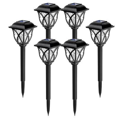 China Solar Garden 6 Pack LED Landscape Lights Waterproof Solar Powered Track Lights for sale