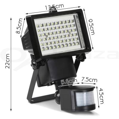 China Solar Powered Garden Wall PIR Motion Sensor Security Flood Spot Light for sale