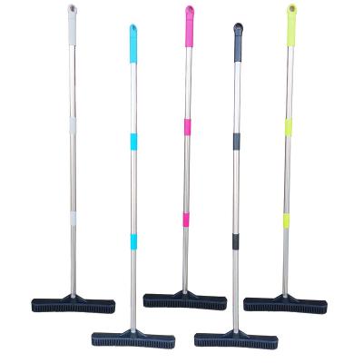 China Rubber Bristle Natural Rubber Broom and Squeegee Pet Sustainable Hair Removal Mop for Pet and Hair Cleans Carpets Hardwood Floors for sale