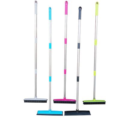 China Pet Hair Scraper Scraper Edge Rubber Rubber Broom Long Handle Viable Remover Long Handle For Cat Dog Hair for sale