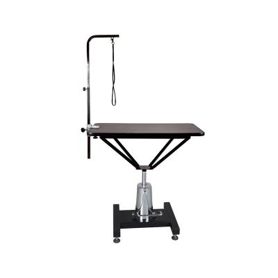 China Cat Groomer Puppy Dog Grooming Rectangular Hydraulic Lifting Adjustable Table Viable Animal Show Clinic Rotatable Salon Pet Dog Grooming for sale