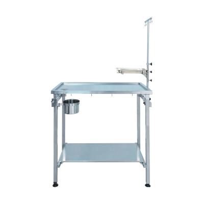 China Viable Clinic Viable Veterinary Dog Operation Table Dog Examination Table Stainless Steel Pet Surgical Operation Table for sale