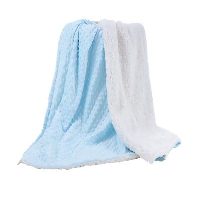 China Wholesale cheap price customized flannel fleece sherpa super soft warm microplush anti-static throw blanket for baby for sale