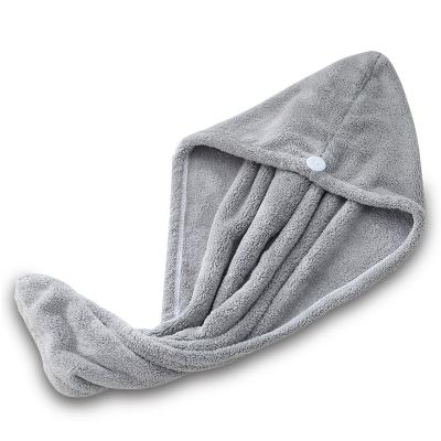 China 400gsm Microfiber Cotton Wrap Hair Dry Hair Towel QUICK DRY Thick Shower Spa 100% Main Hair Towel Wrap for sale