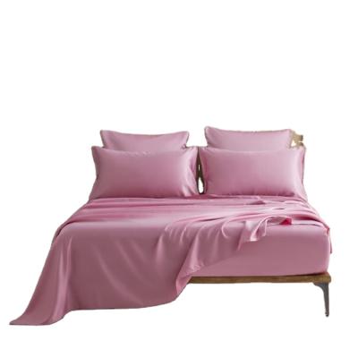 China Luxury Soft Anti Dust Mite Satin Sheets Easy Care Stain Resistant Fitted Sheets for sale